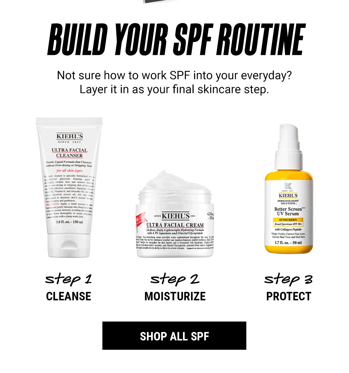 BUILD YOUR SPF ROUTINE