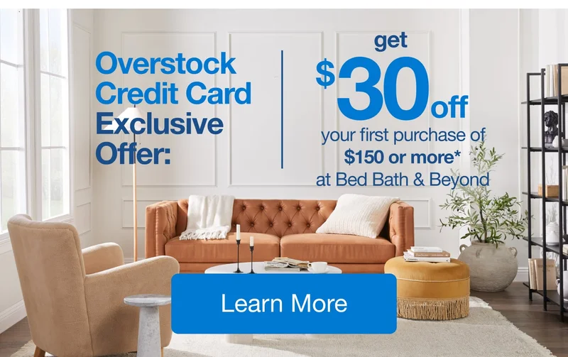 Credit Card Exclusive Offer — $30 Off $150 or more!
