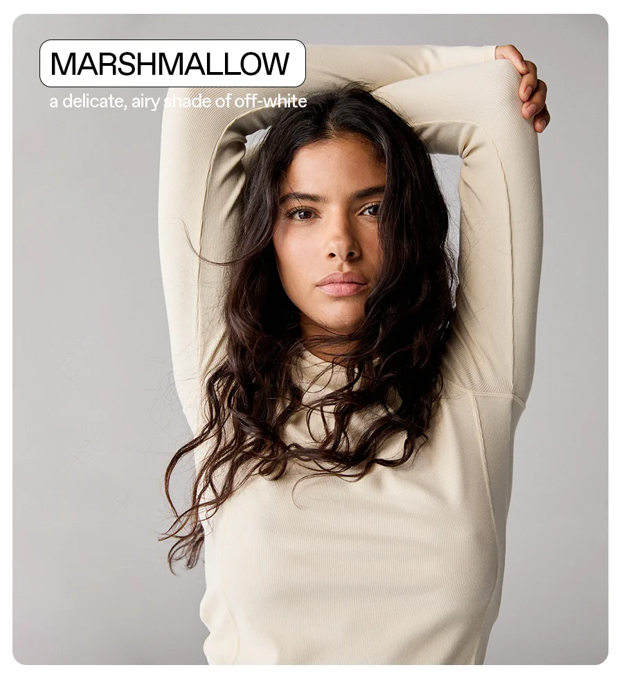 Marshmallow White: A delicate, airy shade of off-white