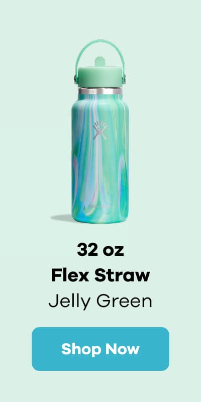 32 oz Flex Straw Jelly Green | Shop Now