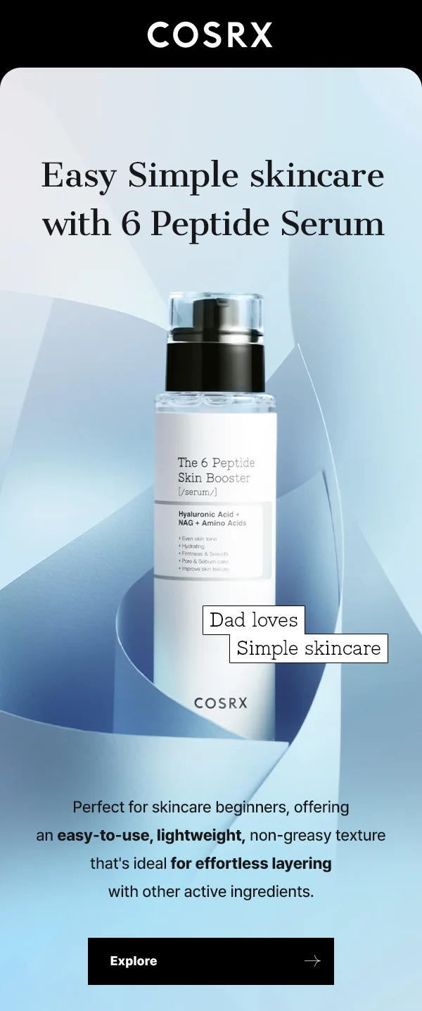 easy simple skincare with 6 peptide serum