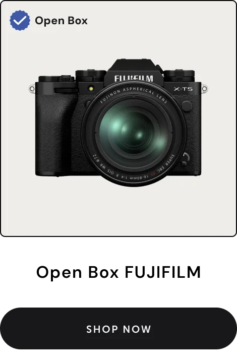 Open Box Fujifilm. Shop Now.