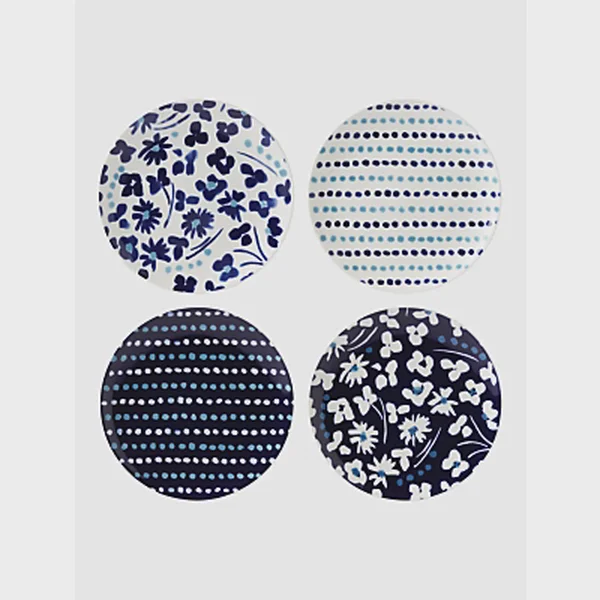 Floral Way 4-piece Accent Plate Set