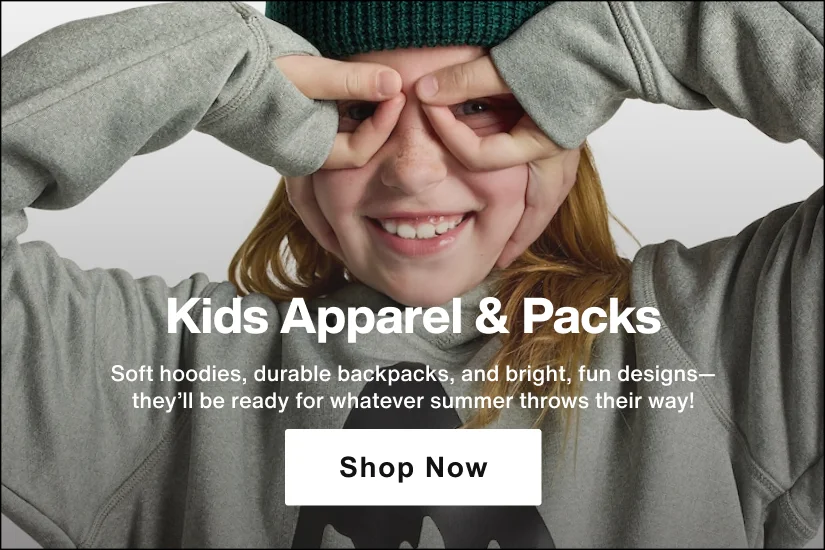 Kids Apparel & Backpacks