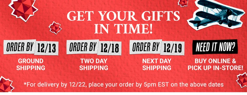 Get Your Gifts In Time