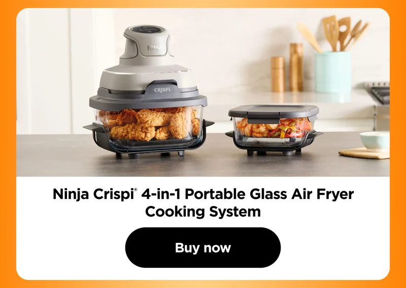 Ninja Crispi® 4-in-1 Portable Glass Air Fryer Cooking System