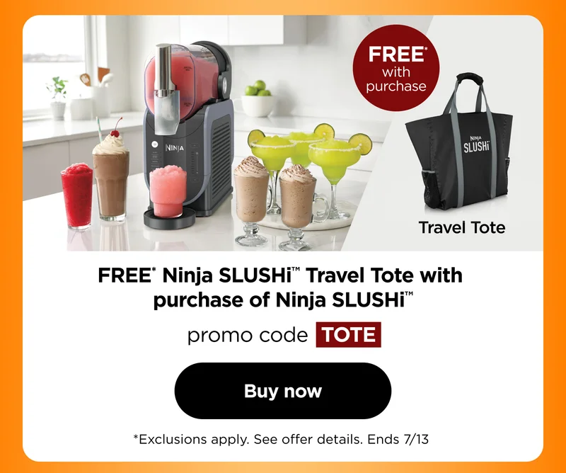 Ninja SLUSHi™ Travel Tote with purchase of Ninja SLUSHi. Promo code: TOTE