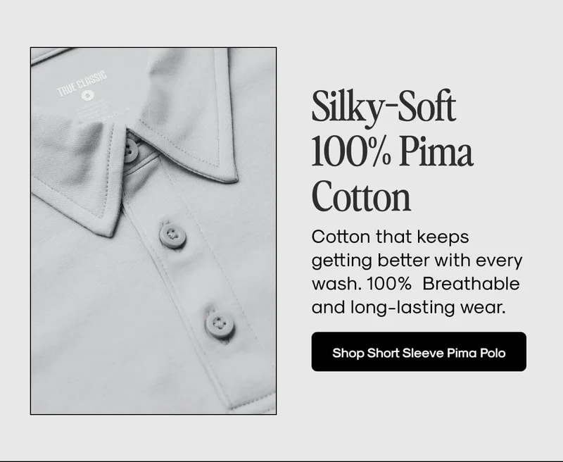 Shop Short Sleeve Pima Polo