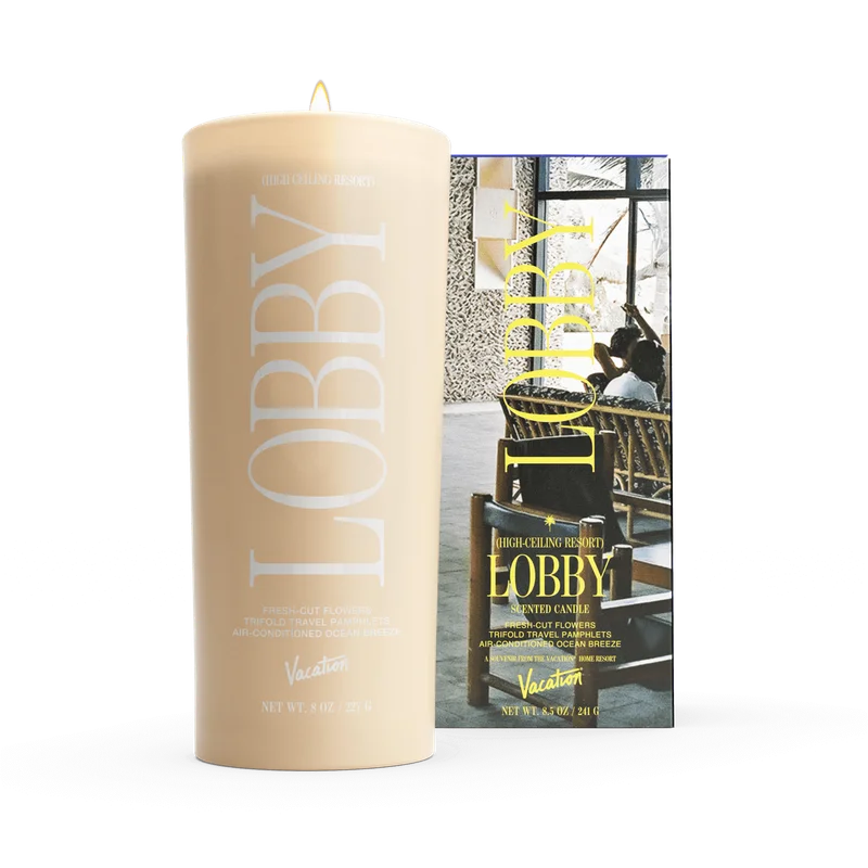 Image of High Ceiling Resort Lobby Candle
