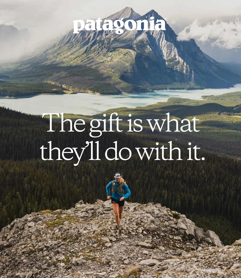 Patagonia. The gift is what they’ll do with it.