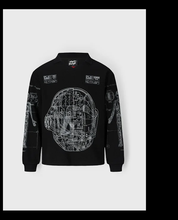 SCHEMATIC LONG SLEEVE POLO