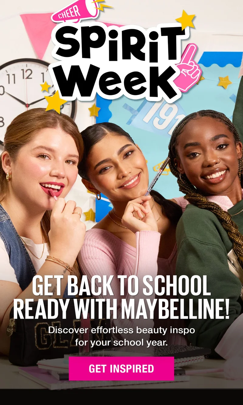 Get Back to School Ready with Maybelline! Discover effortless beauty inspo for your school year.
