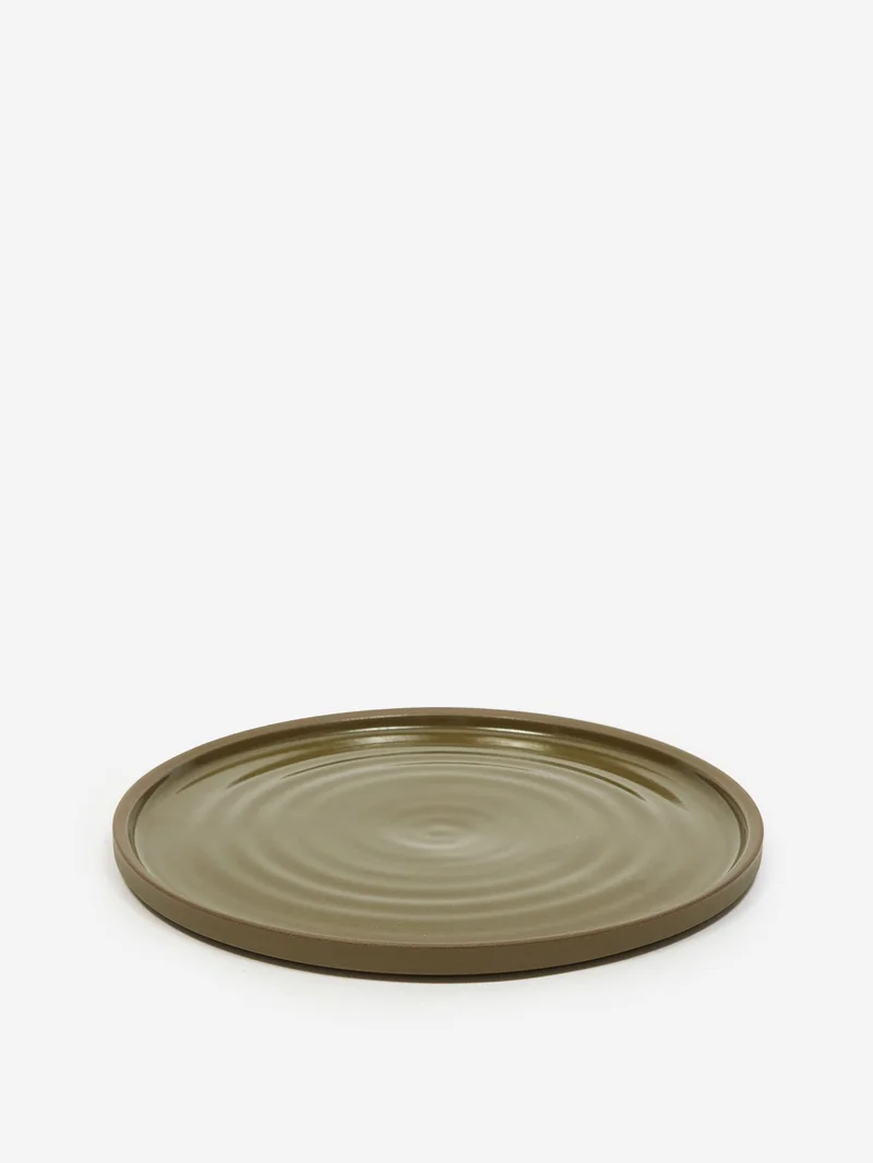 Image of AR Ceramics Handmade Dinner Plate - Moss