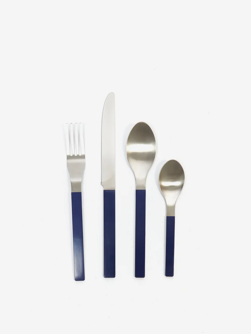 Image of HAY Cutlery Set by Muller Van Severen - Dark Blue