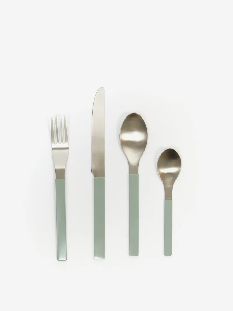Image of HAY Cutlery Set by Muller Van Severen - Green
