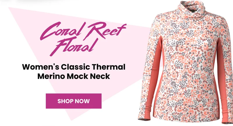 Women's Classic Thermal Merino Mock Neck