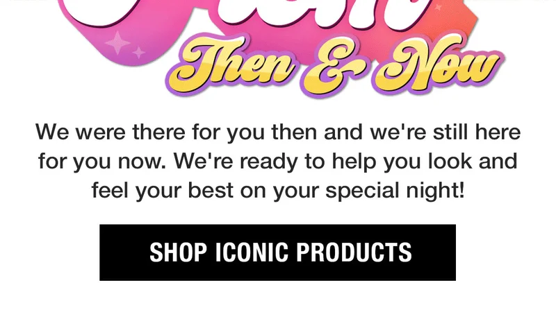 Prom Then & Now with Maybelline! Shop Iconic Products