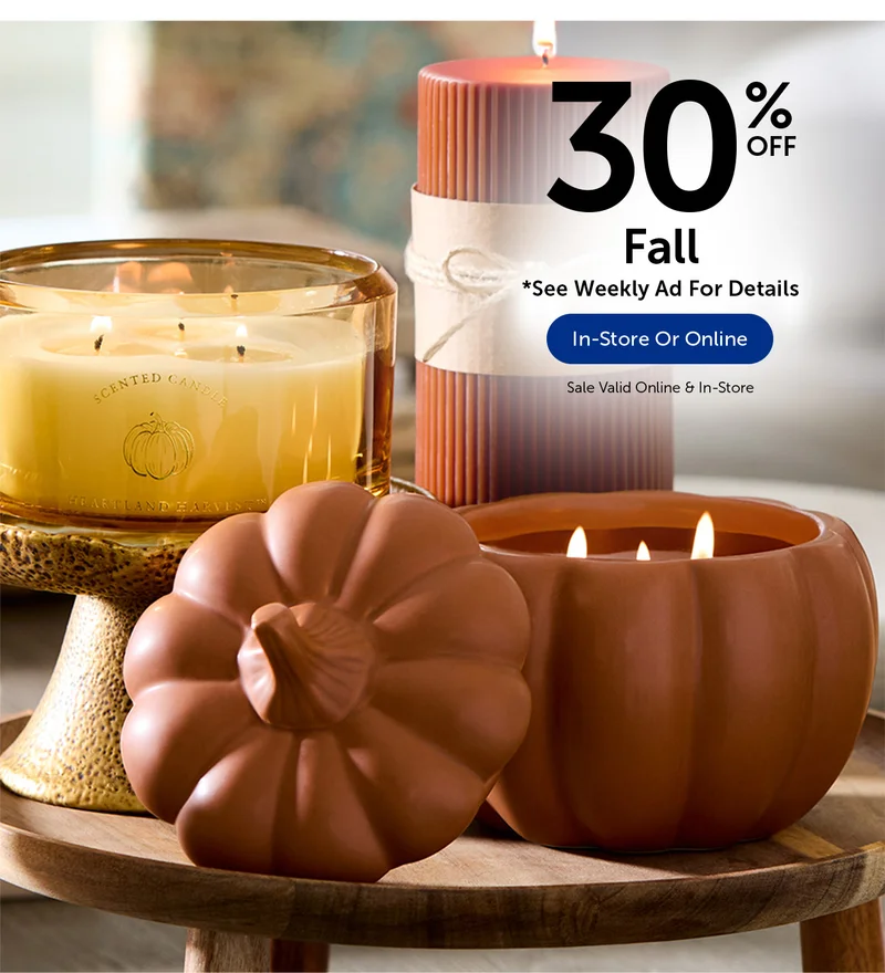 30% Off Fall - Decor, Floral & More
