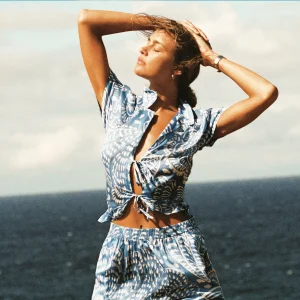 Woman in beachwear
