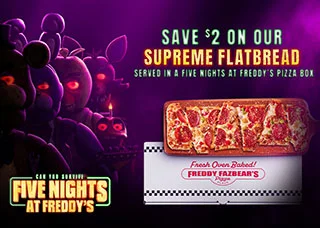 FIVE NIGHTS AT FREDDY’S Pizza Box Offer
