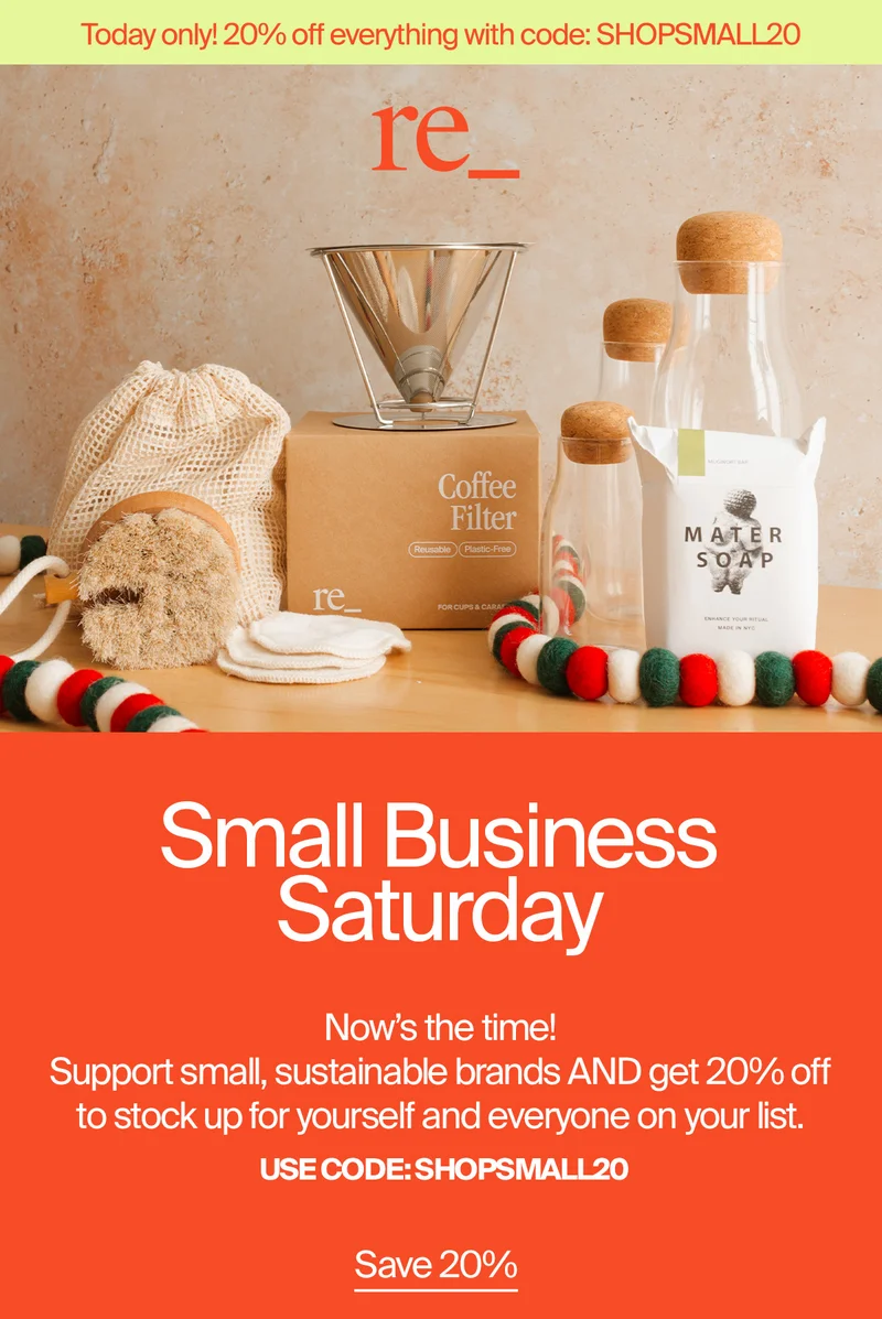 Save 20% on everything!