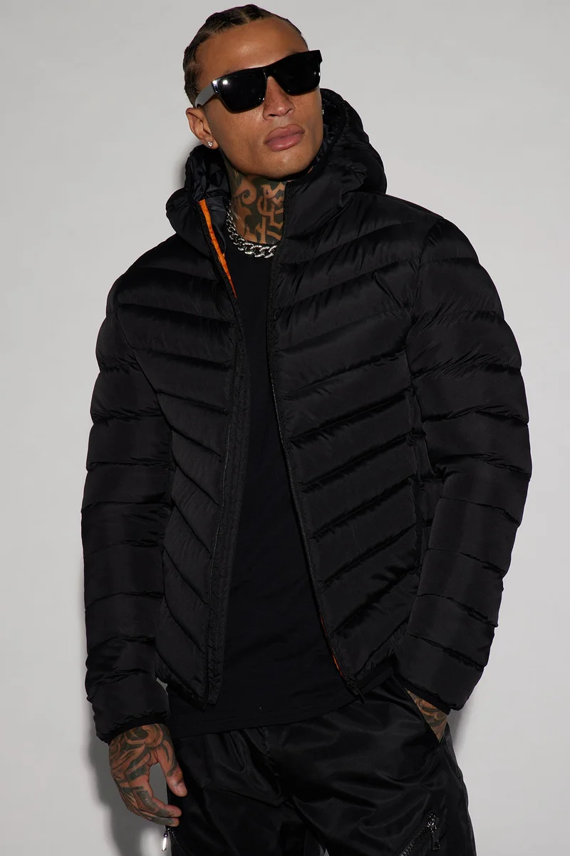 Image of Grant Puffer Jacket - Black