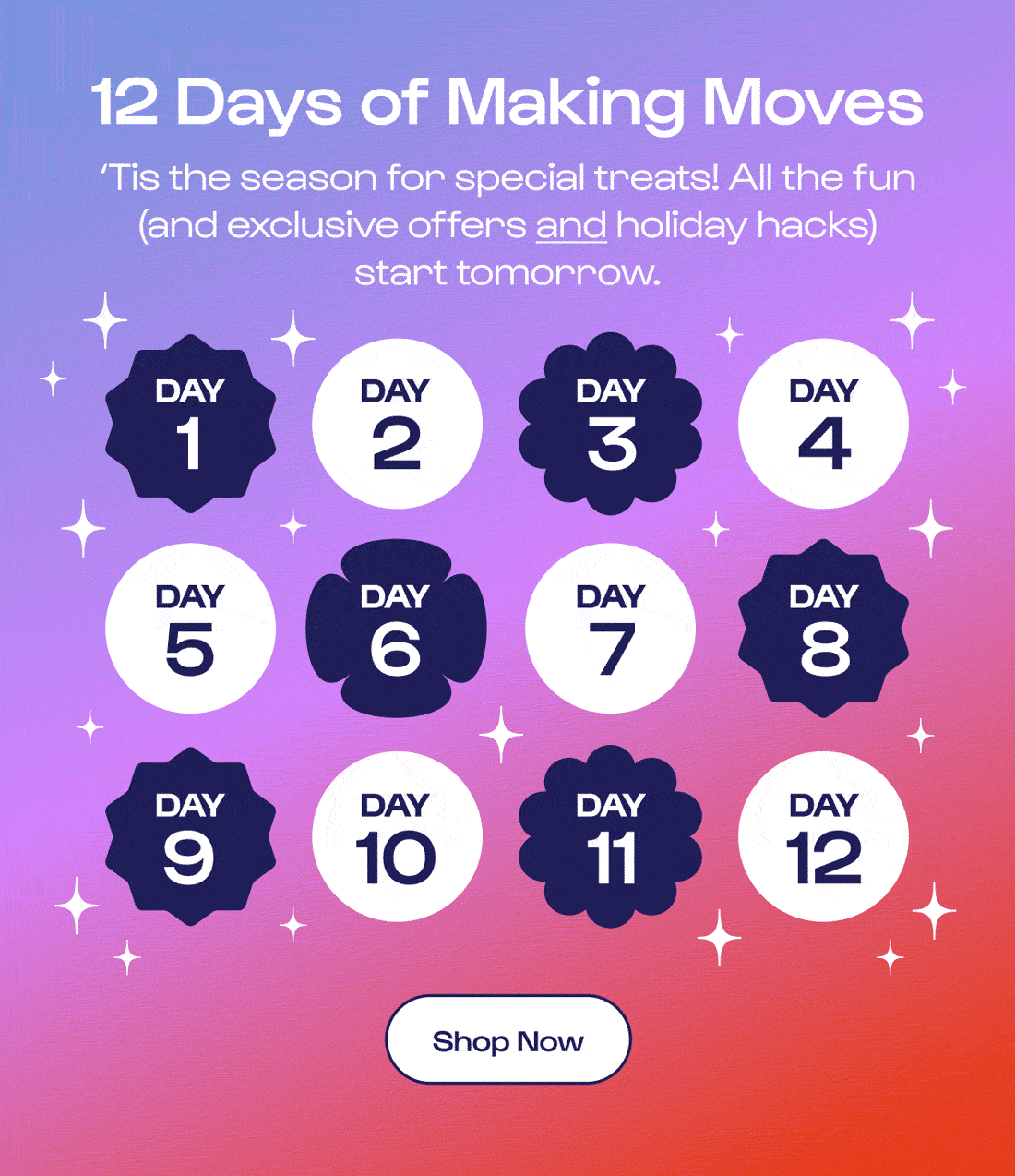 12 Days of Making Moves