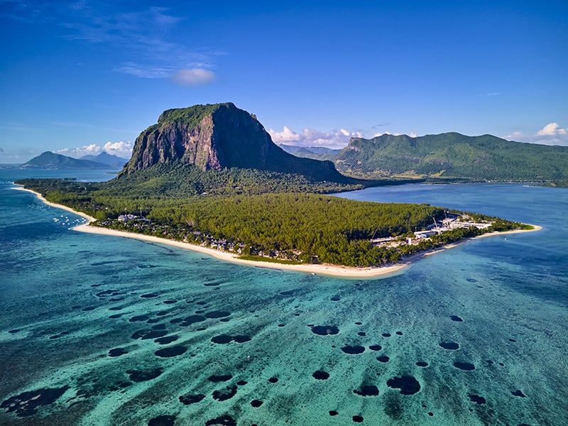 Mauritius, Morne Brabant peninsula.