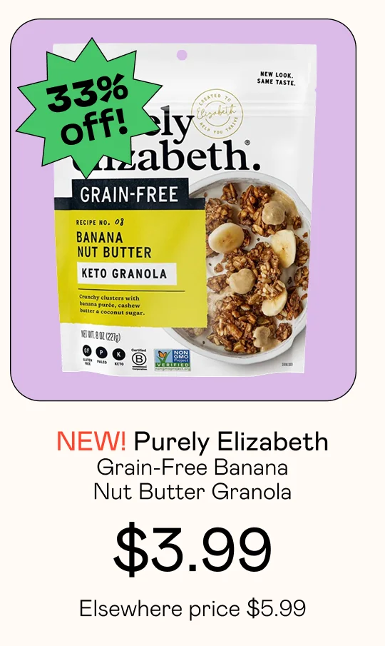 Grain-Free Banana Nut Butter Granola