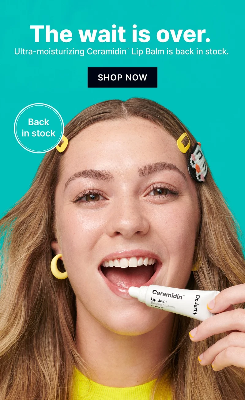 The wait is over. Ultra-moisturizing Ceramidin™ Lip Balm is back in stock. | SHOP NOW | Back in stock