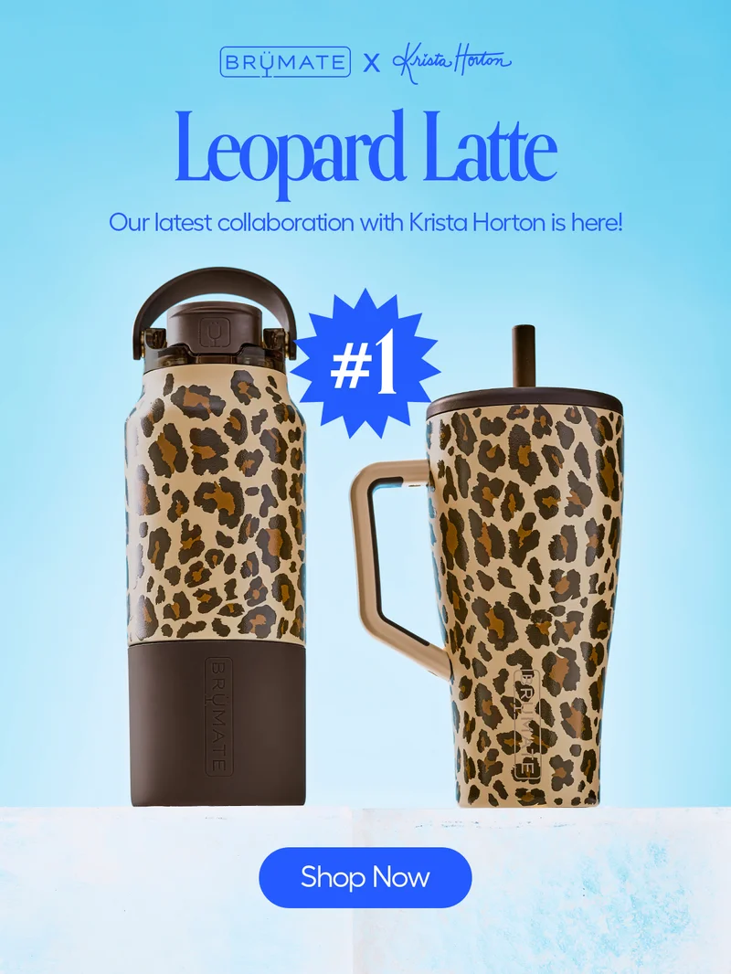 Leopard Latte. Our latest collaboration with Krista Horton is here! - Shop Now