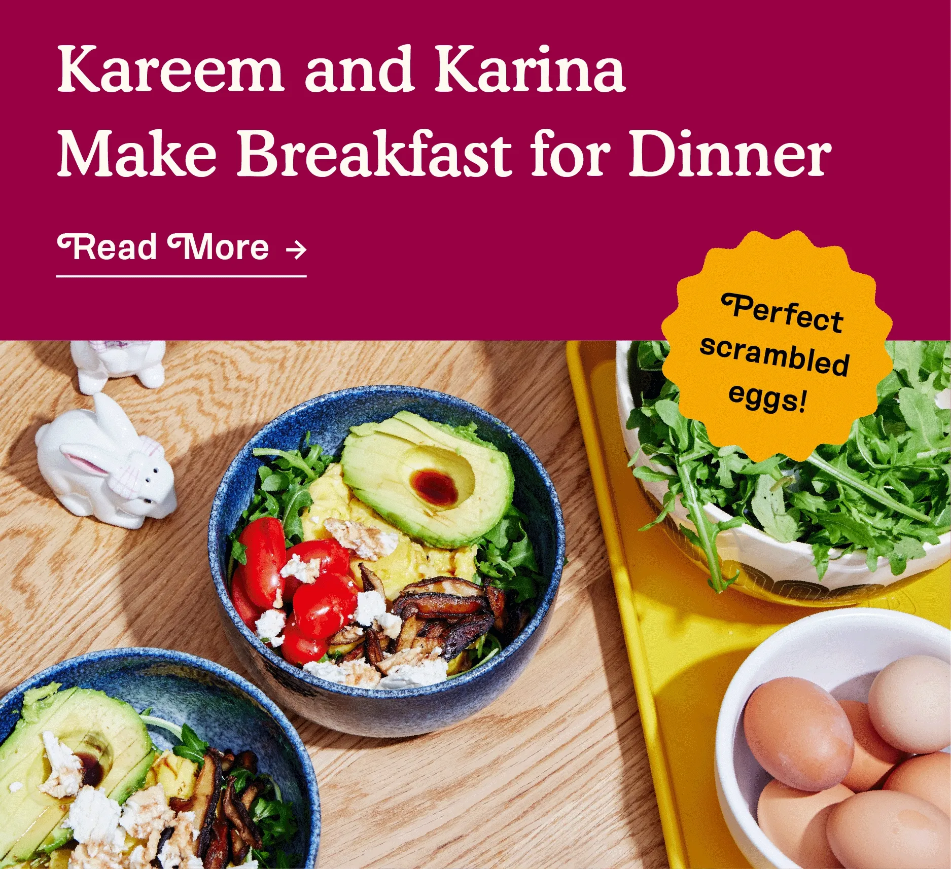 Kareem and Karina Make Breakfast for Dinner
