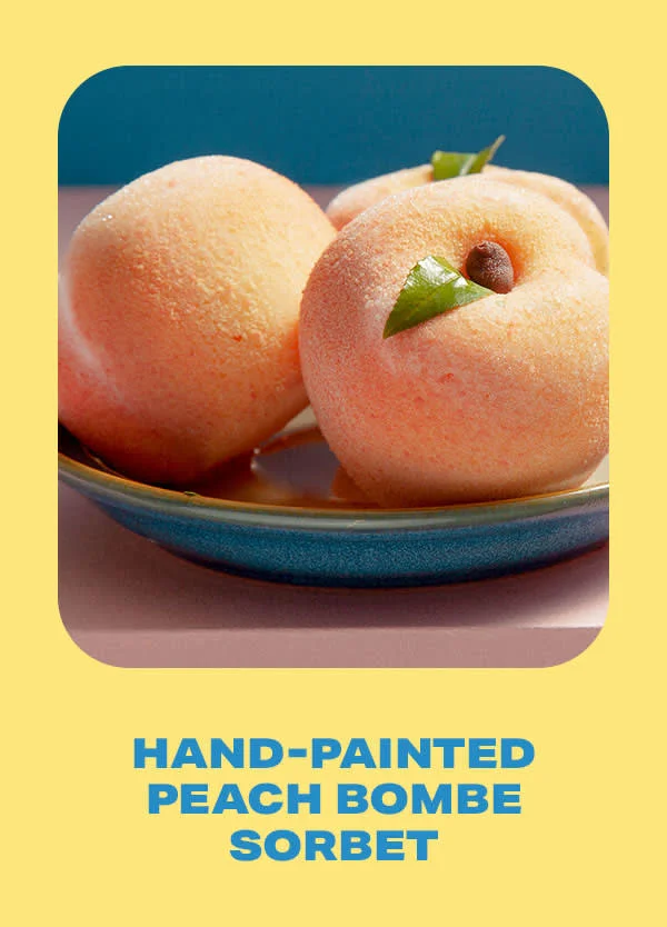 Peach Bombe Sorbet Peach Bombe Sorbet
