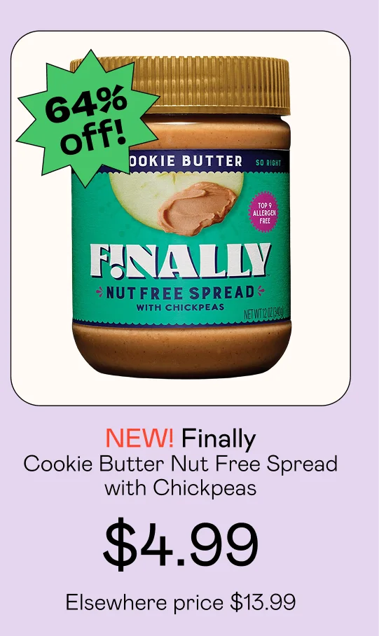 Cookie Butter Nut Free Spread with Chickpeas