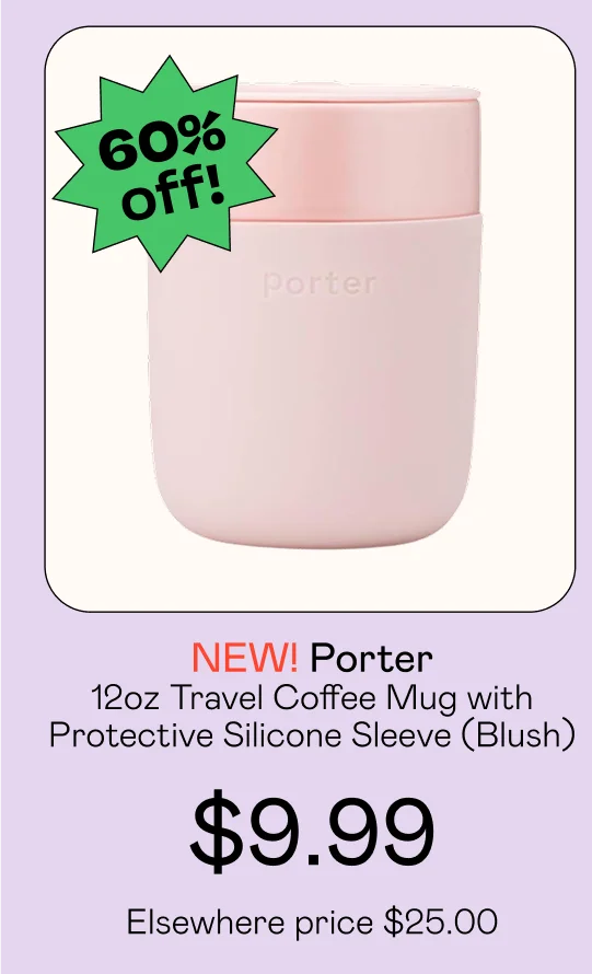 12oz Travel Coffee Mug with Protective Silicone Sleeve - Blush