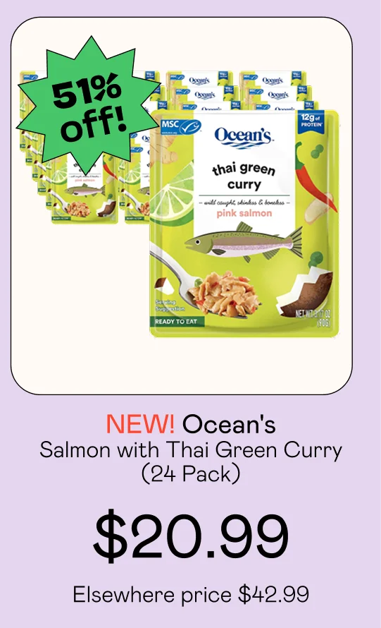 Salmon with Thai Green Curry (24 Pack)
