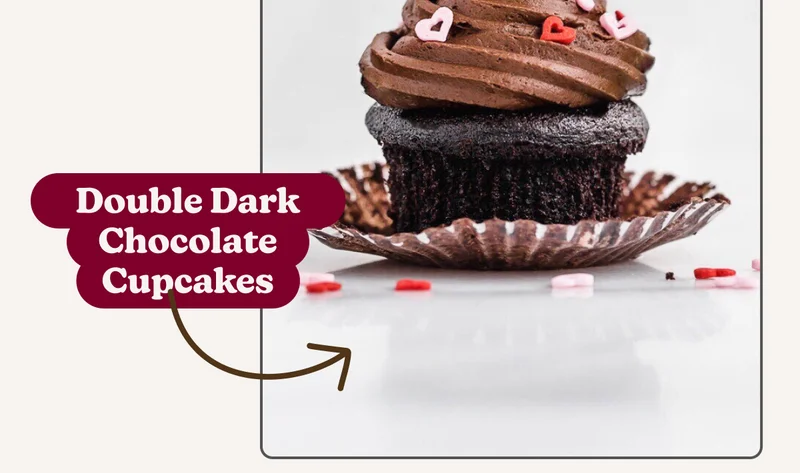 Double Dark Chocolate Cupcakes