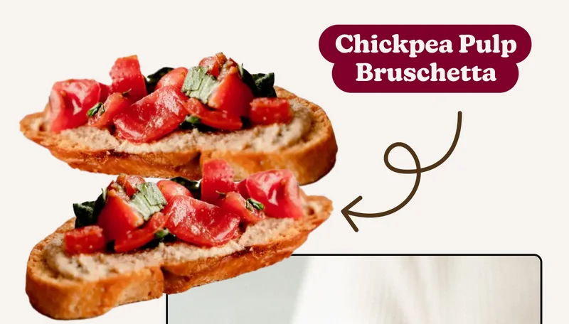 Chickpea Pulp Bruschetta
