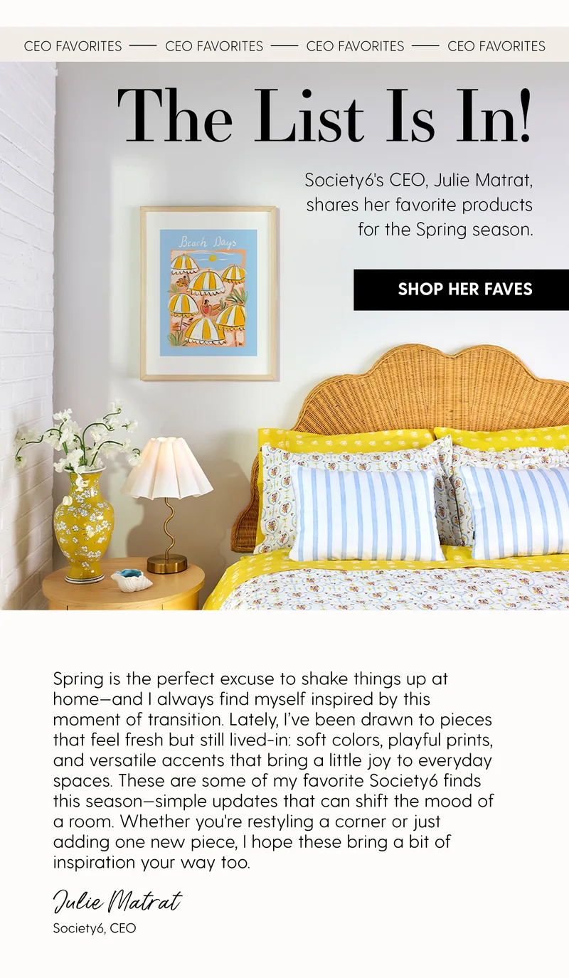 The List Is In!| Shop Julie's Faves