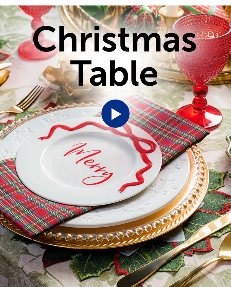 Christmas Table Decorating Video