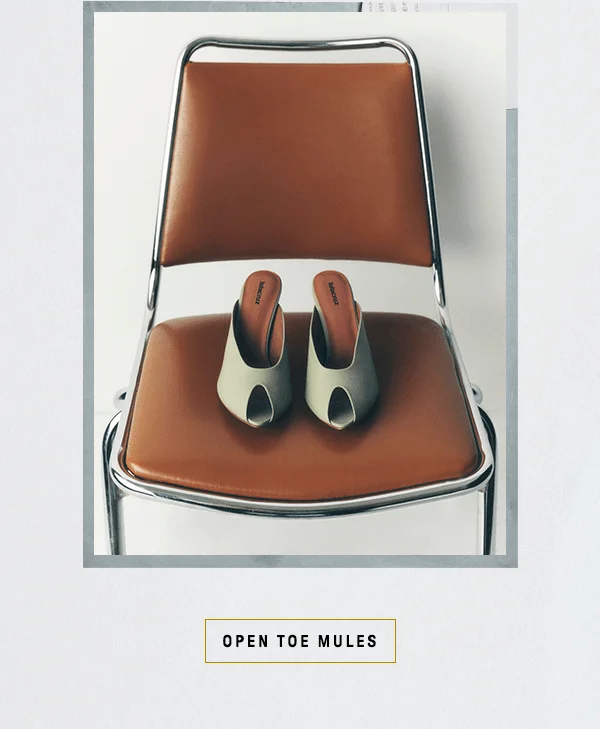 open toe mules