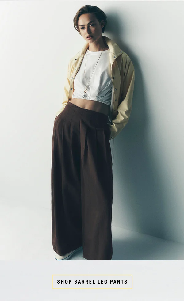 shop barrel leg pants