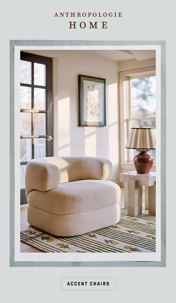 anthropologie home, accent chairs