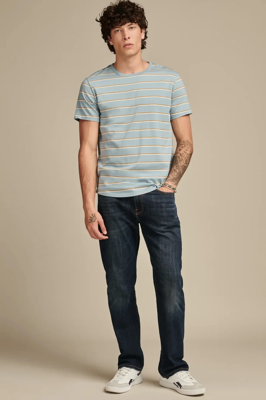 Image of Lucky Brand 363 Vintage Straight Coolmax Stretch Jean - Men's Pants Denim Straight Leg Jeans in Fayette