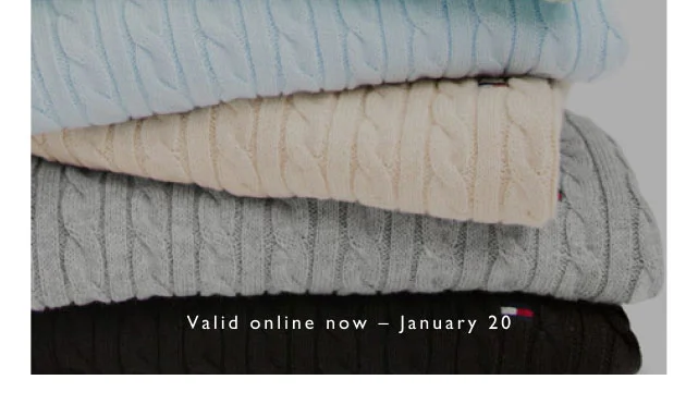 Valid online now - January 20