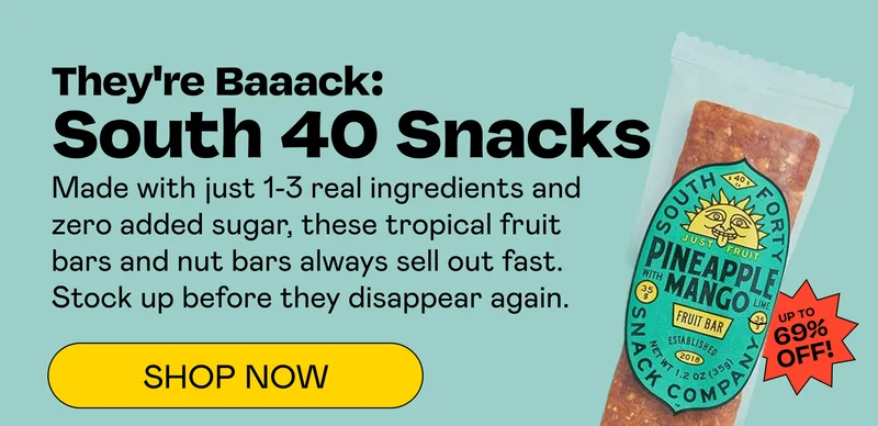 They're Baaack: South 40 Snacks | SHOP NOW