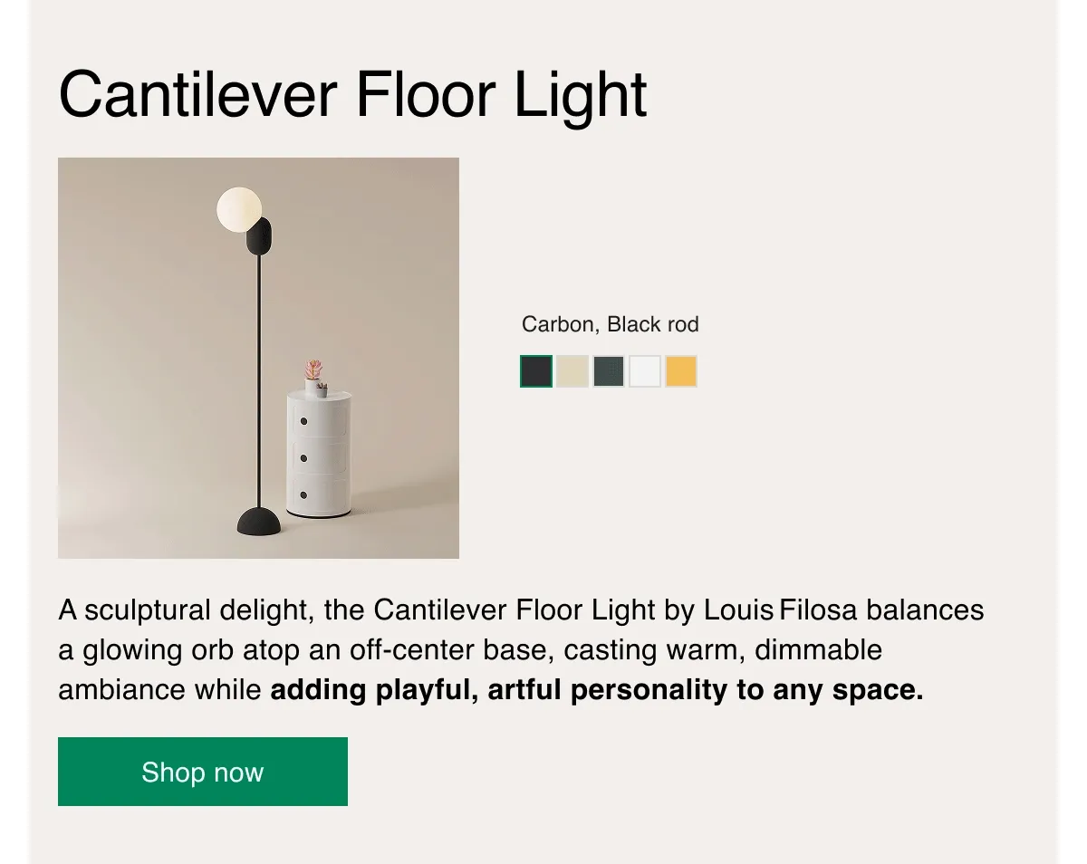 Cantilever Floor Light