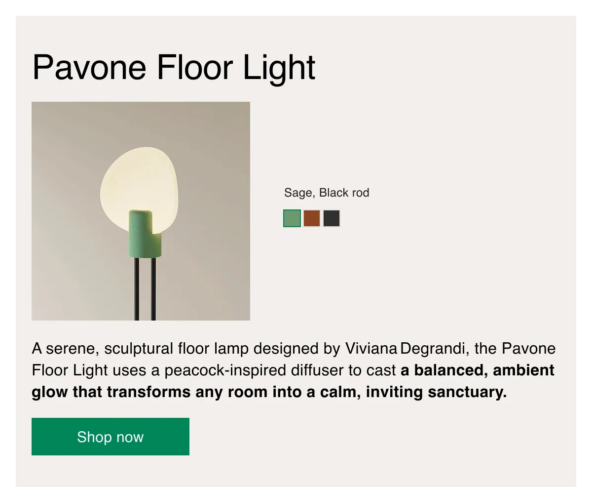 Pavone Floor Light