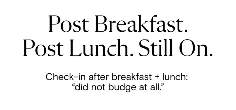 Post breackfast