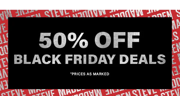 50% Off Black Friday Deals